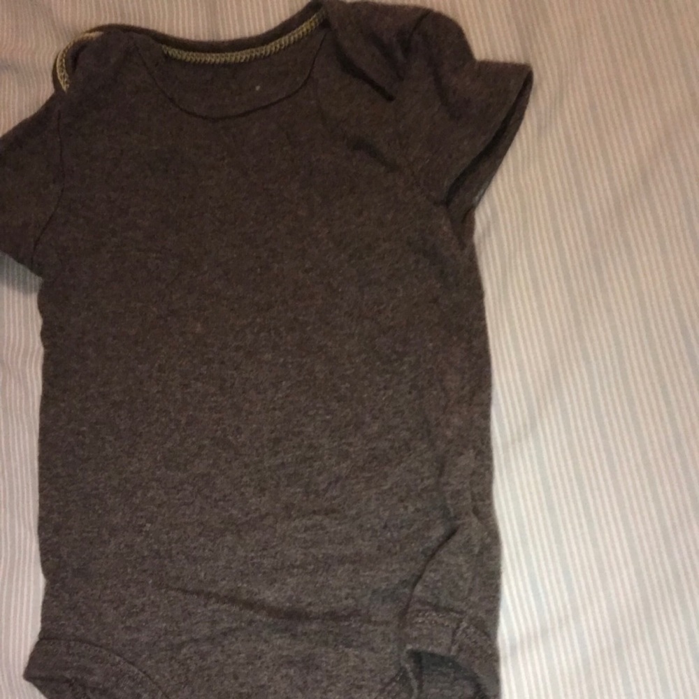 Cloud Island Heather gray onesie